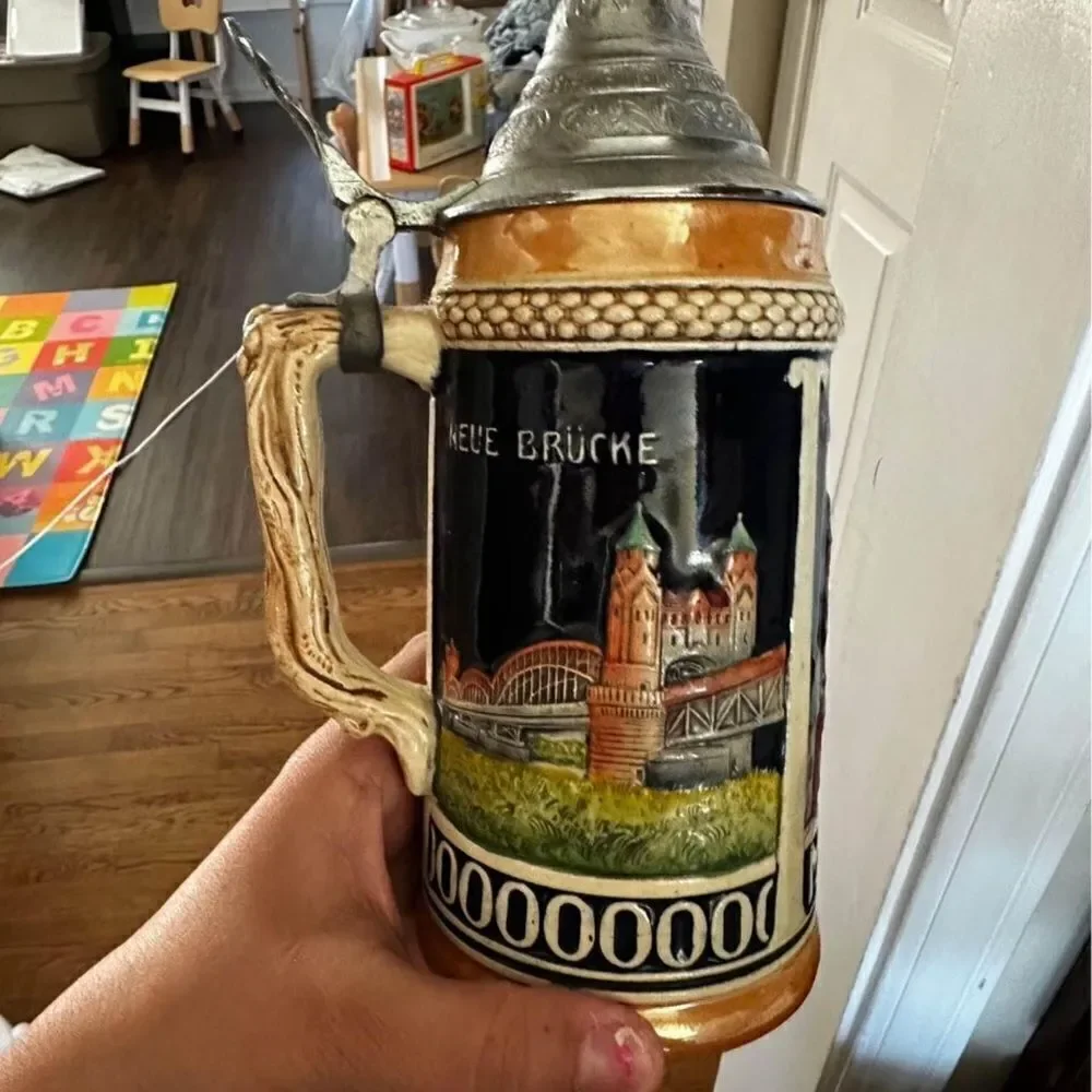 Antique German beer stein